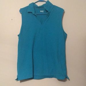 Basic Edition Light Blue Crew Tank Size: XL